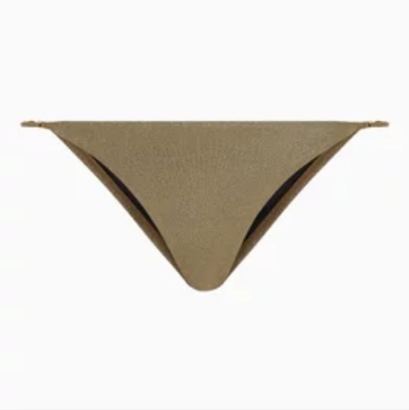 NWT PQ Swim Women's Bikini 2 Piece Gold Swimsuit Sz M - Picture 8 of 16